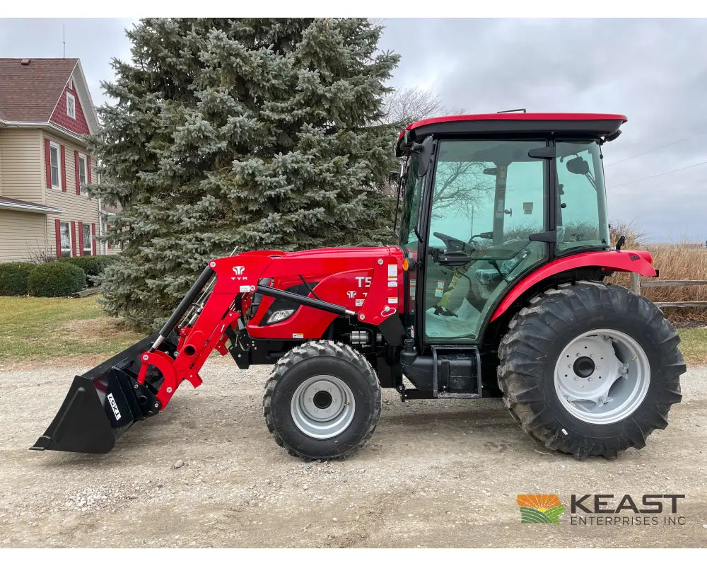 TYM T574HC 55 hp Cab Tractor - Hydrostatic Transmission 2,790 lb Capacity Loader Tractors
