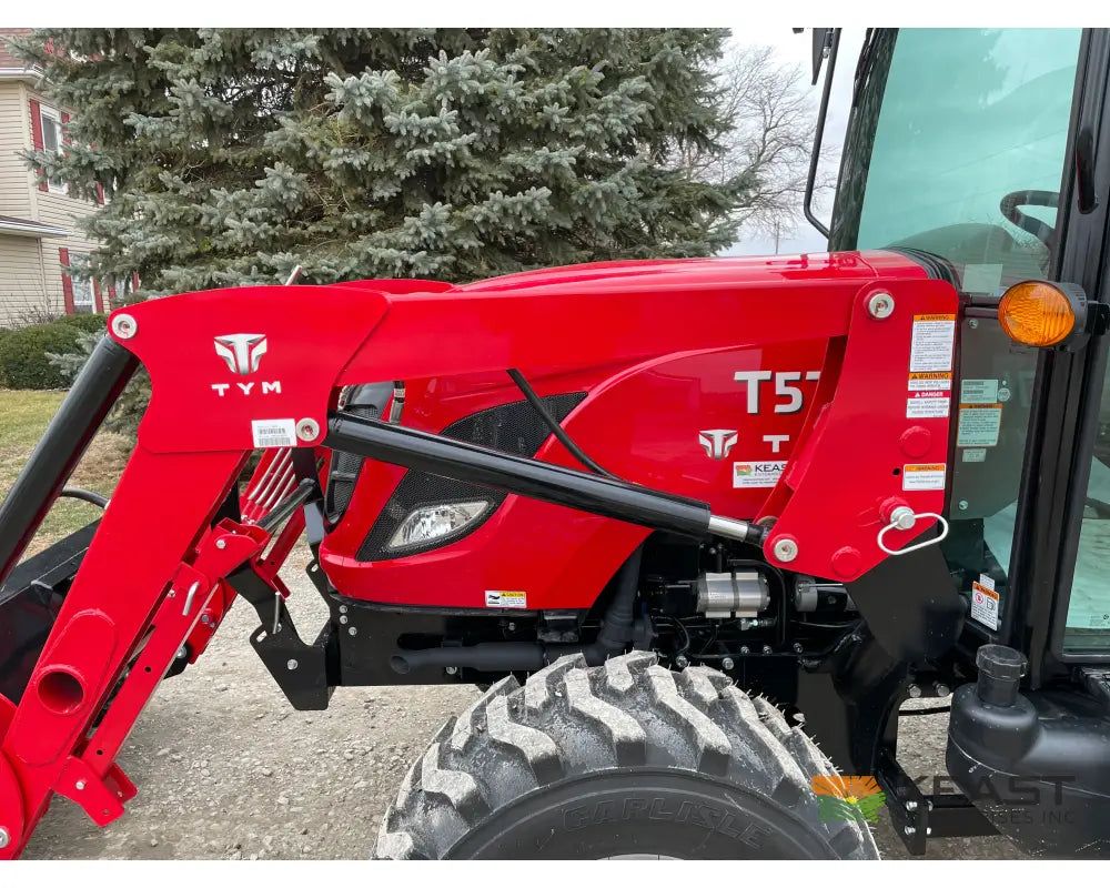 TYM T574HC 55 hp Cab Tractor - Hydrostatic Transmission 2,790 lb Capacity Loader Tractors
