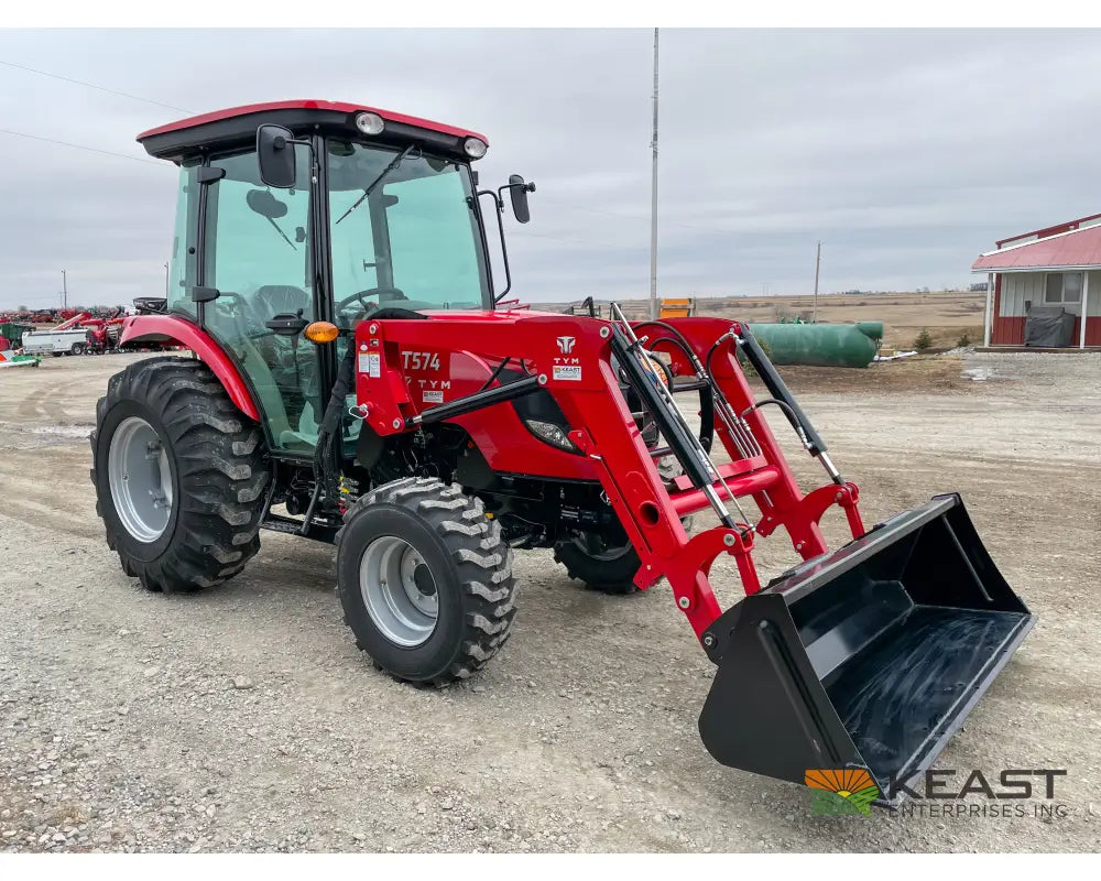 TYM T574HC 55 hp Cab Tractor - Hydrostatic Transmission 2,790 lb Capacity Loader Tractors