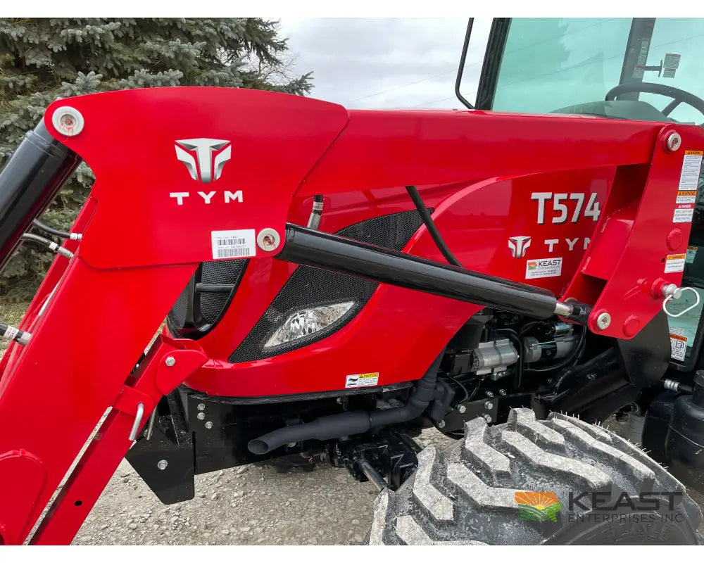 TYM T574HC 55 hp Cab Tractor - Hydrostatic Transmission 2,790 lb Capacity Loader Tractors