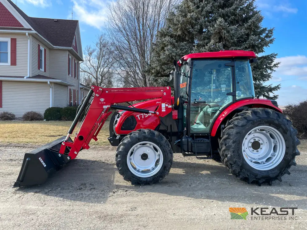 TYM T754 75 hp Cab Tractor - Powershuttle Transmission 3,278 lb Capacity Loader Tractors