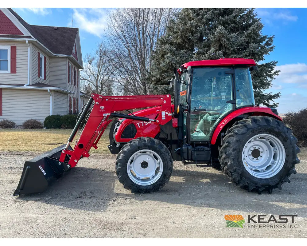 TYM T754 75 hp Cab Tractor - Powershuttle Transmission 3,278 lb Capacity Loader Tractors