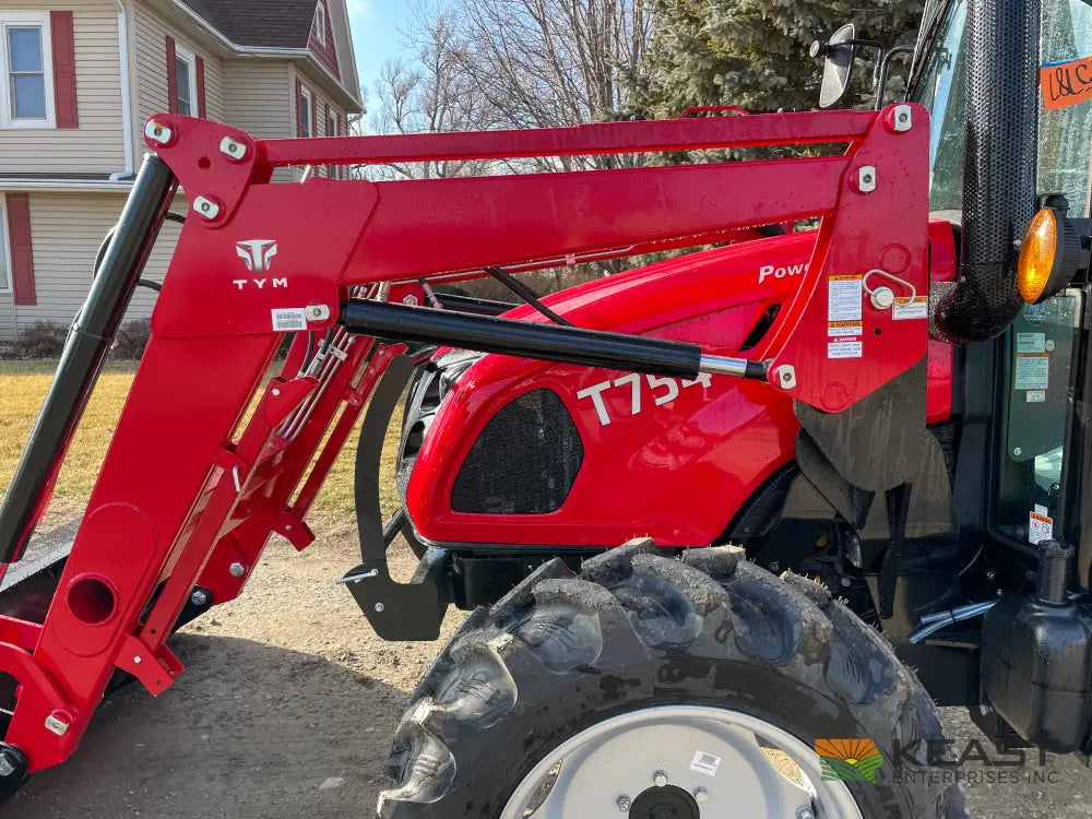 TYM T754 75 hp Cab Tractor - Powershuttle Transmission 3,278 lb Capacity Loader Tractors