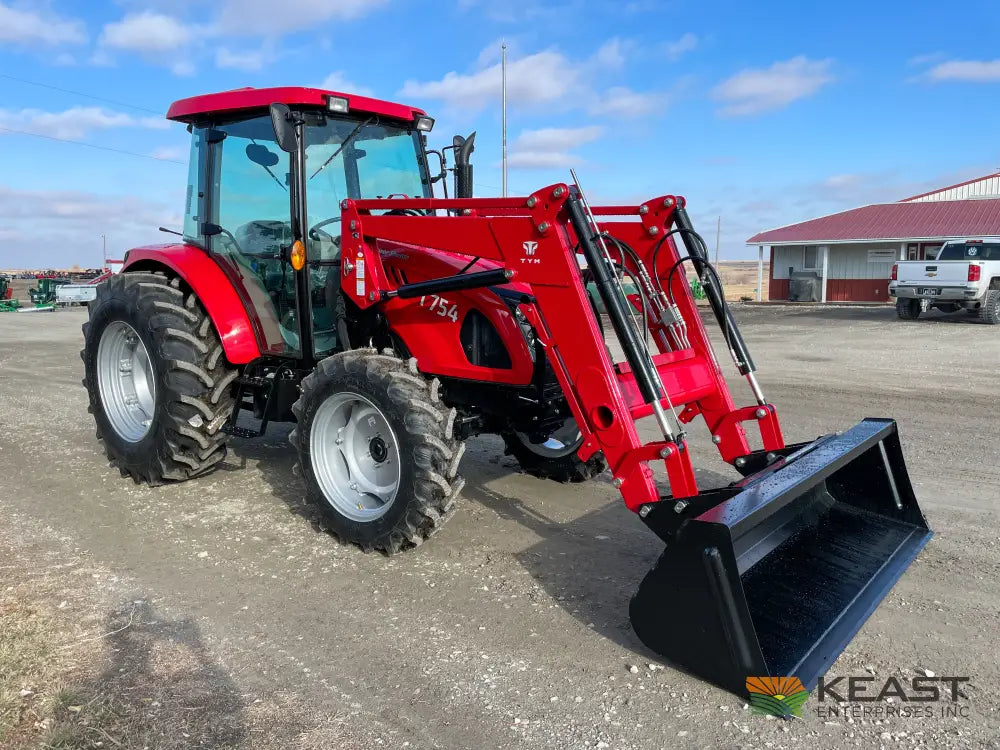TYM T754 75 hp Cab Tractor - Powershuttle Transmission 3,278 lb Capacity Loader Tractors