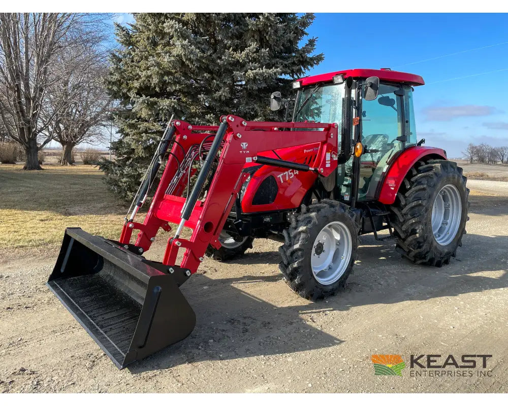 TYM T754 75 hp Cab Tractor - Powershuttle Transmission 3,278 lb Capacity Loader Tractors