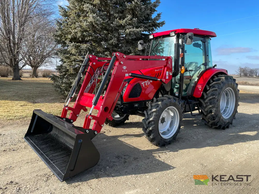 TYM T754 75 hp Cab Tractor - Powershuttle Transmission 3,278 lb Capacity Loader Tractors
