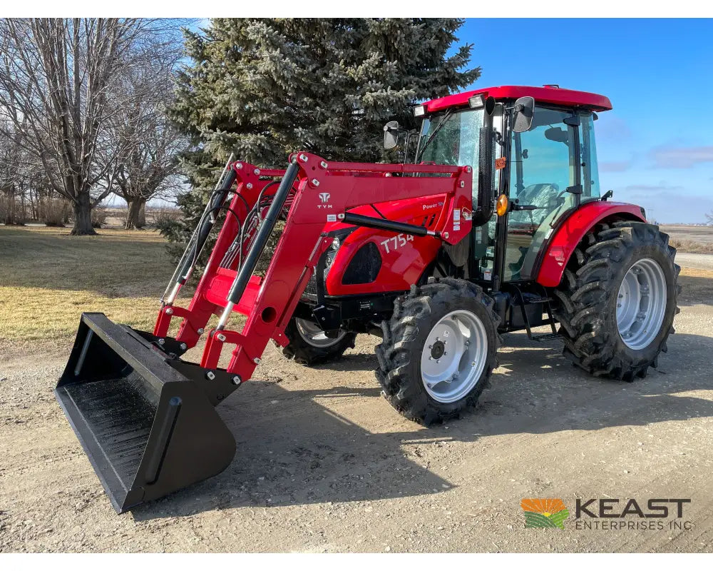 TYM T754 75 hp Cab Tractor - Powershuttle Transmission 3,278 lb Capacity Loader Tractors