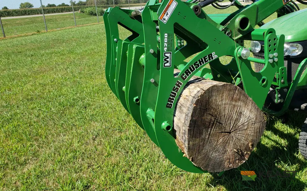 Westendorf BC4215 Brush Crusher Grapple - John Deere Loader Mount Brush Grapples