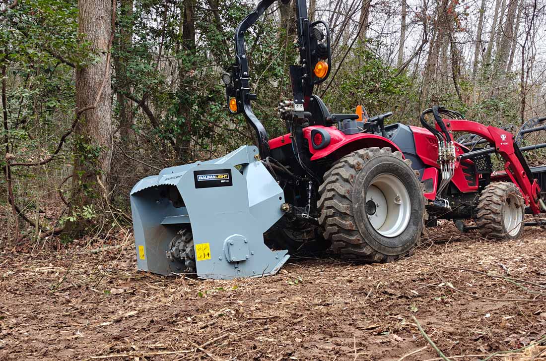 Baumalight MP330 Brush Mulcher, CAT I Compact Tractor Hitch, 30″ Rotor