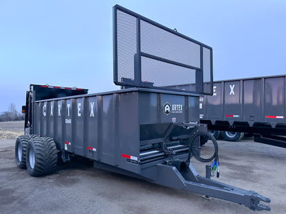 Artex SBX600 Vertical Beater Manure Spreader, 520 cu ft Struck