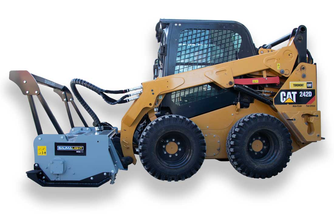 Baumalight MS572 Brush Mulcher, Skid Steer Mount, 72″ Rotor, 87″ Path Width