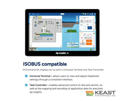 Ag Leader InCommand Go Display GPS 7500 Receiver and SteadySteer Wheel Kit Precision Ag Systems