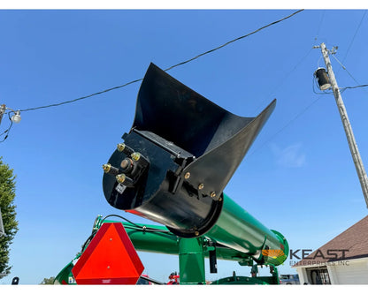 AGI REM VR12 discharge auger hopper and drive components close-up