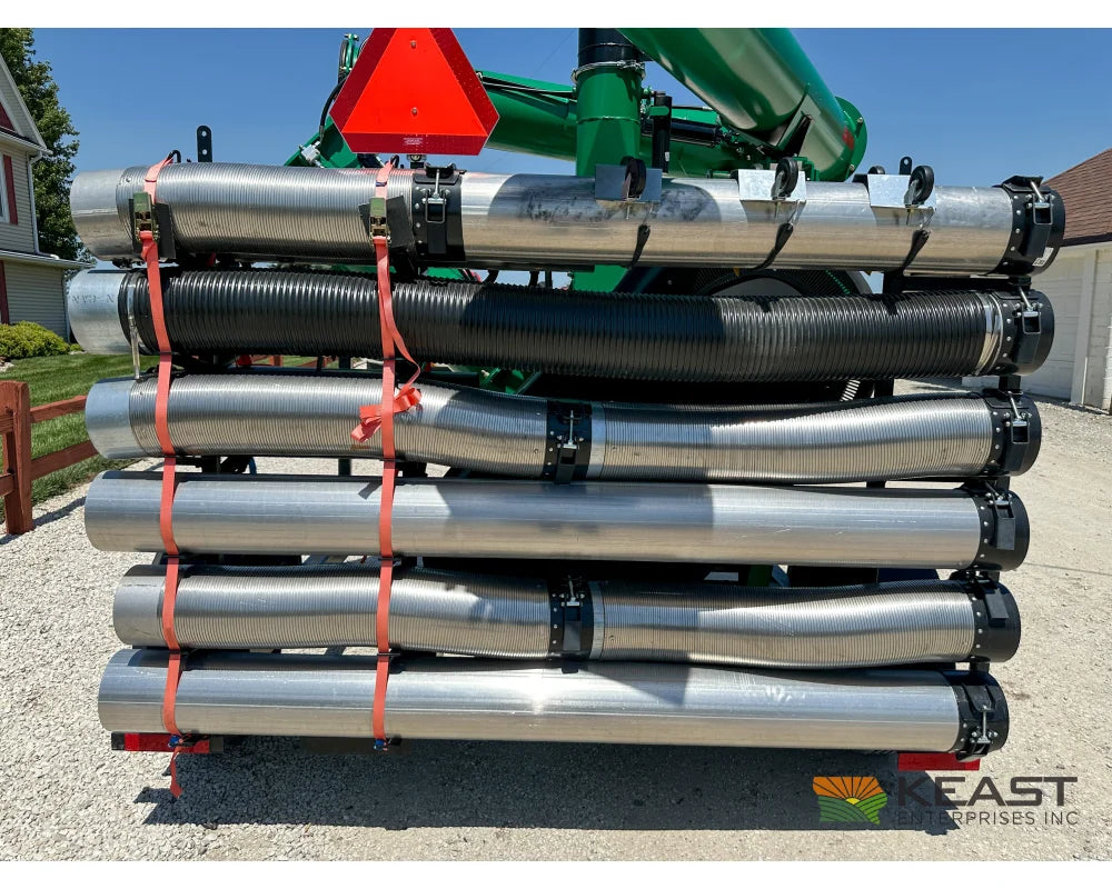 AGI REM VR12 grain vac pipe and hose rack viewed straight on