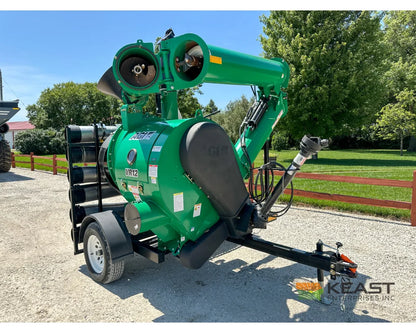 AGI REM VR12 grain vac, three-quarter view with discharge auger extended