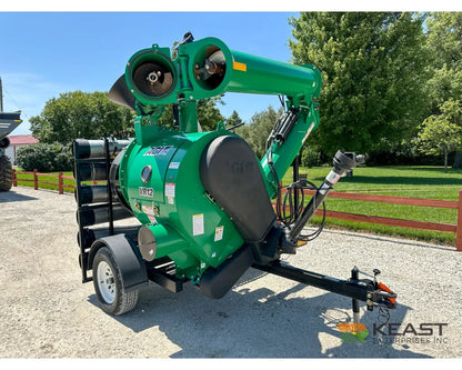 AGI REM VR12 grain vac, three-quarter view with discharge auger extended