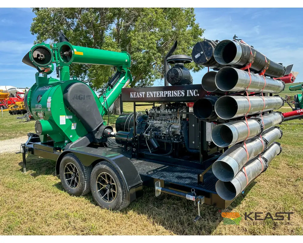 AGI REM VR12 Self Powered Diesel Grain Vac Full Pipe Package 10,000 BPH Capacity Isuzu Engine Grain Vacs