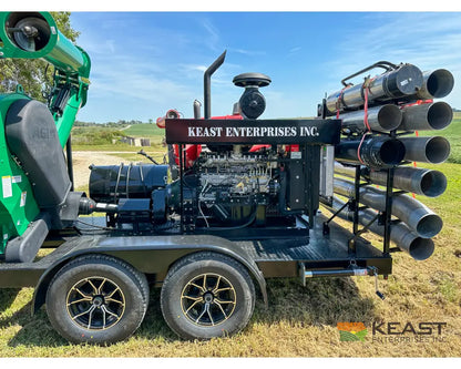 AGI REM VR12 Self Powered Diesel Grain Vac Full Pipe Package 10,000 BPH Capacity Isuzu Engine Grain Vacs
