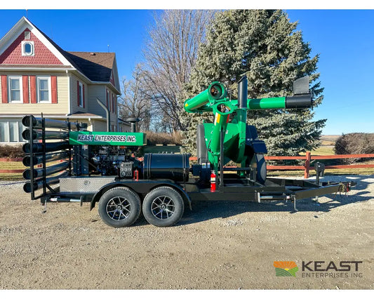 AGI REM VRX Self-Powered Diesel Grain Vac Full Pipe Package 6,000 BPH Capacity Grain Vacs