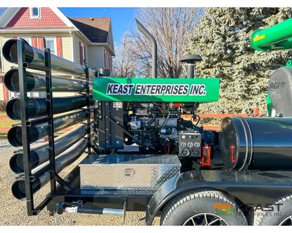 AGI REM VRX Self-Powered Diesel Grain Vac Full Pipe Package 6,000 BPH Capacity Grain Vacs