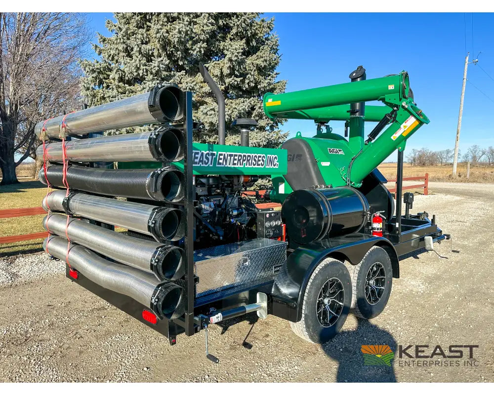 AGI REM VRX Self-Powered Diesel Grain Vac Full Pipe Package 6,000 BPH Capacity Grain Vacs