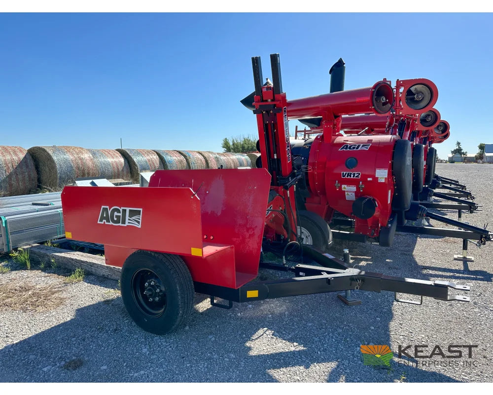 AGI Renegade trailer-mounted post pounder with electric-start engine