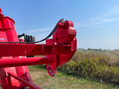 Akron EXG400X bag-winding roller end — predecessor-model reference photo for EXG480X