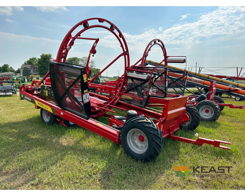 Anderson IFX720 Inline Bale Wrapper – Custom Operator Elite Wraps 6’ Bales Fast Pusher System Bale Wrappers