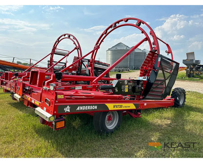 Anderson IFX720 Inline Bale Wrapper – Custom Operator Elite Wraps 6’ Bales Fast Pusher System Bale Wrappers