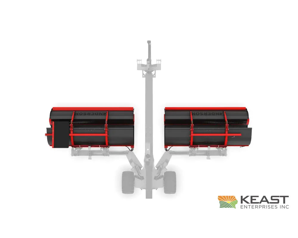 Anderson MergePro crop deflector above the pickup and conveyor