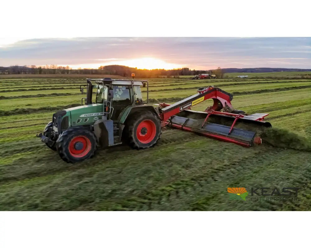 Representative Anderson MergePro 915 hay merger operating in the field