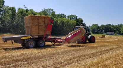 Anderson StackPro 5400 collecting square bales in the field