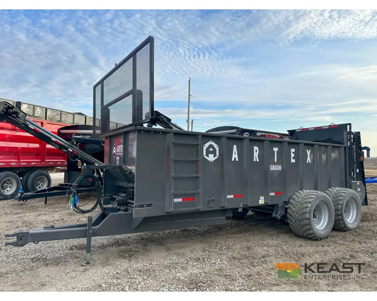 Artex SB600 Manure Spreader – 616 Cu Ft Struck Capacity Vertical Beaters Manure Spreaders