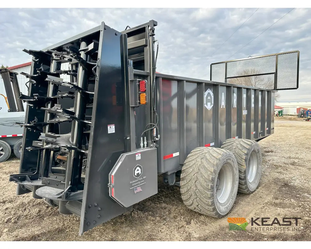 Artex SB600 Manure Spreader – 616 Cu Ft Struck Capacity Vertical Beaters Manure Spreaders
