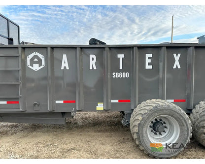 Artex SB600 Manure Spreader – 616 Cu Ft Struck Capacity Vertical Beaters Manure Spreaders