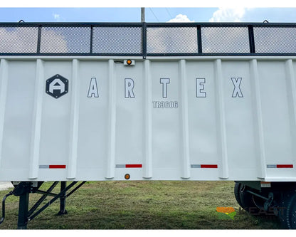 Artex TR3606 8 36’ Chainfloor Forage Trailer Spring Ride Aluminum Outer Rims Air Lift Tailgate Forage Trailers