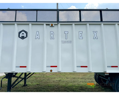 Artex TR3606 8 36’ Chainfloor Forage Trailer Spring Ride Aluminum Outer Rims Air Lift Tailgate Forage Trailers