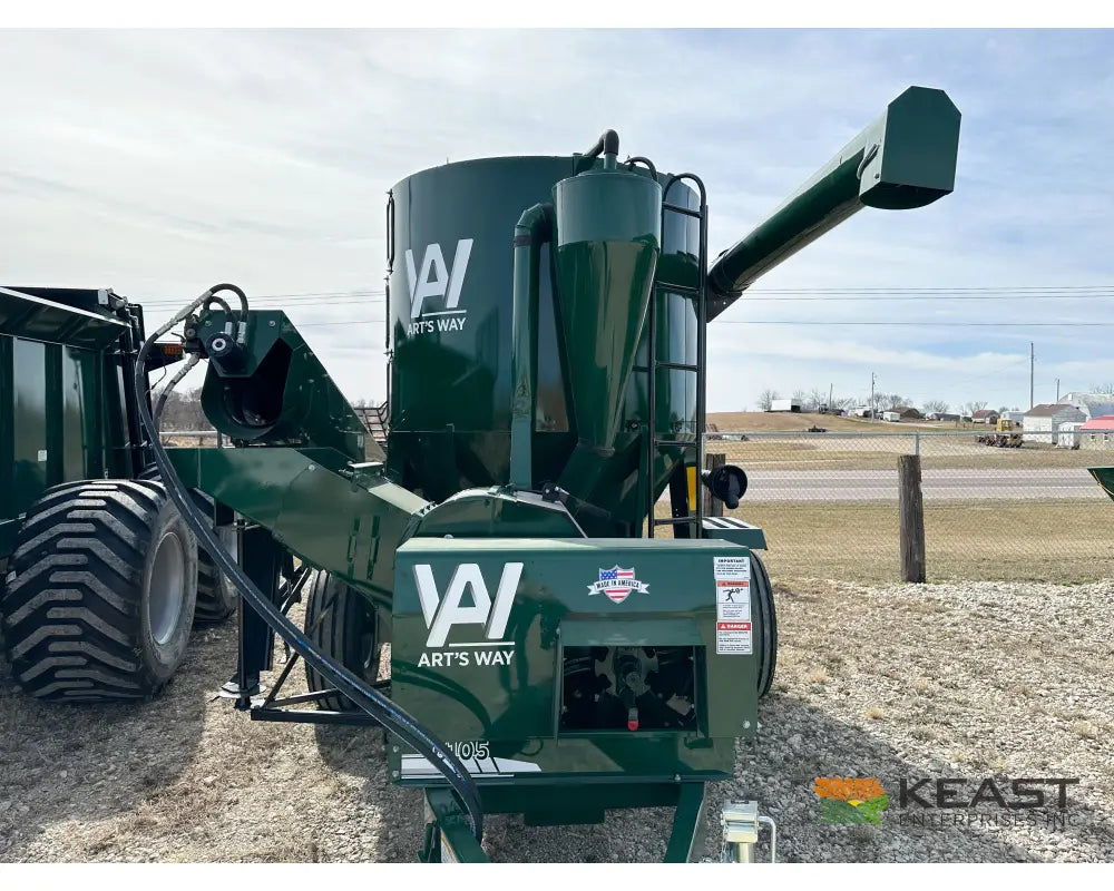 Art’s Way 6105 Grinder Mixer – 105 Bushel Tank 20’’ Hammer Mill Feed Auger Grinder Mixers