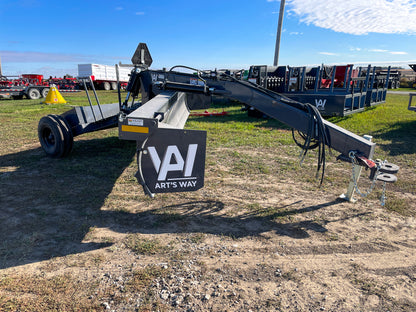Art's Way LS1600 16-foot pull-type grader, Standard configuration, opposite front view and hitch