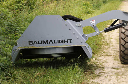 Baumalight CXC542 housing and cutting deck above cut grass
