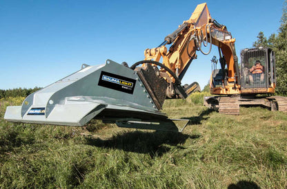 Baumalight CXC550 excavator brush cutter, close whole-attachment view