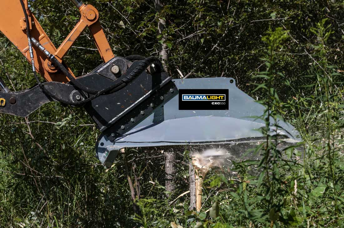 Baumalight CXC550 cutter working on a small tree