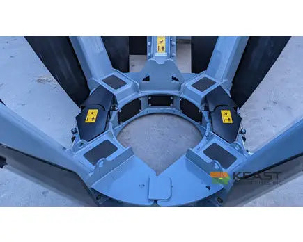 Baumalight DR438 38’’ Industrial Skid Steer Tree Spade - Electric Controls 4-Blade Semi-Truncated Design Tree Spades