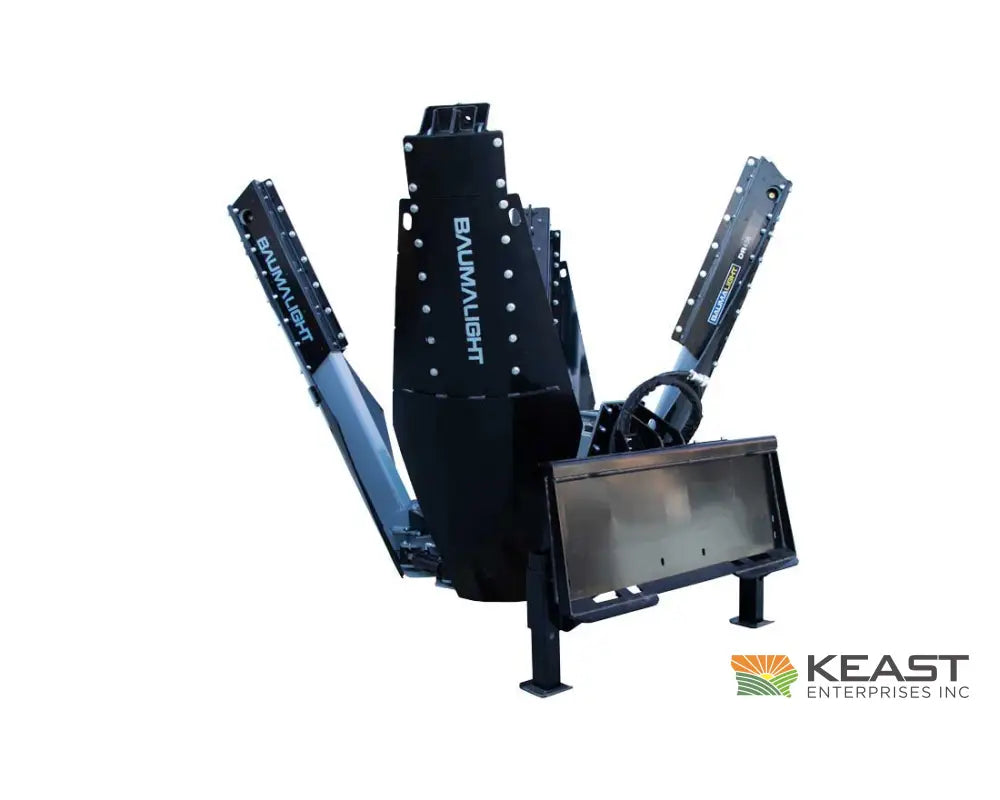 Baumalight DR438 38’’ Industrial Skid Steer Tree Spade - Electric Controls 4-Blade Semi-Truncated Design Tree Spades