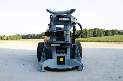 Front view of the Baumalight FBS752 saw housing, holding arms and open frame