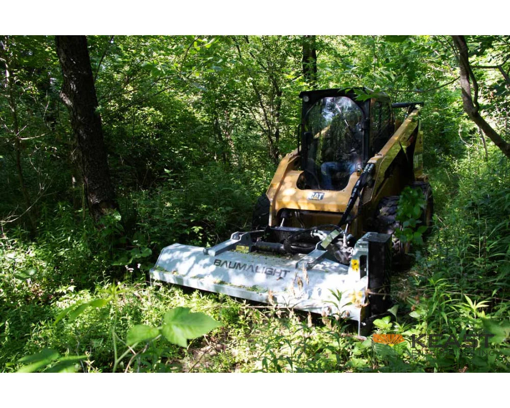Baumalight FEB700 80’’ Skid Steer Flail Mower - F7000 Flail Teeth Bent Axis Piston Motor 18-35 GPM Flail Mowers