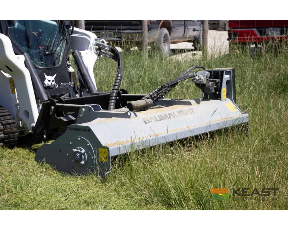 Baumalight FEB700 80’’ Skid Steer Flail Mower - F7000 Flail Teeth Bent Axis Piston Motor 18-35 GPM Flail Mowers