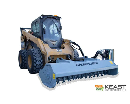 Baumalight FEB700 80’’ Skid Steer Flail Mower - F7000 Flail Teeth Bent Axis Piston Motor 18-35 GPM Flail Mowers