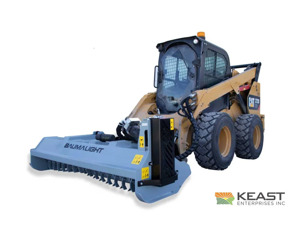 Baumalight FEB700 80’’ Skid Steer Flail Mower - F7000 Flail Teeth Bent Axis Piston Motor 18-35 GPM Flail Mowers