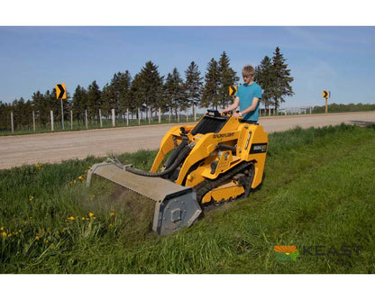 Baumalight FMM148 48’’ Mini Skid Steer Flail Mower - 30 F2000 Flail Teeth Adjustable Roller Bar Flail Mowers